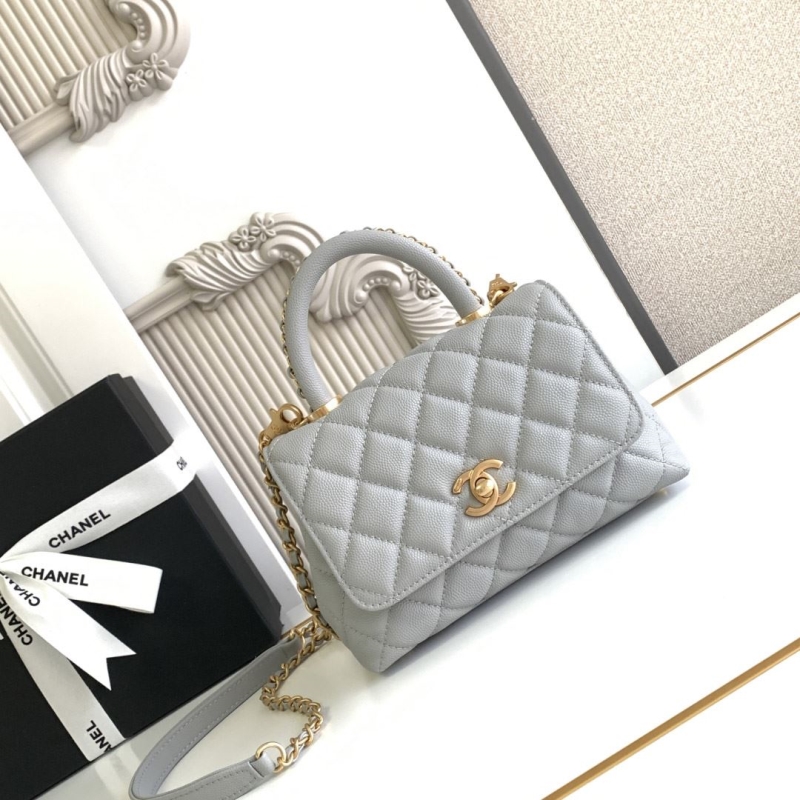 Ch*el top handle bags